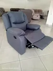 Kiti cha Kifahari cha Mtu Mmoja Kinacholala, Kijivu - 2