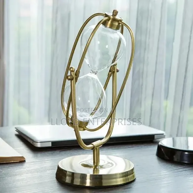 Metal Hourglass Sand Timer (Saa Moja) - 1