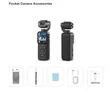 Kamera ya Mfukoni ya Mzunguko 1800: Skrini ya 1.69", Video/Picha 4K - 3