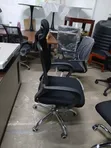 Comfortable Mesh Office Chair with Armrests & Headrest - 1