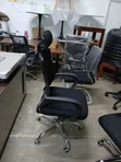 Comfortable Mesh Office Chair with Armrests & Headrest - 2