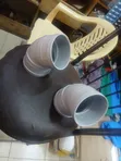 PVC Bend 3" 45 Degree - 1