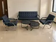 Black Office Sofa Set with Coffee Tables - 5
