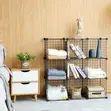 9-Cube Wire Metal Grid Kitabu cha Vitabu - 2