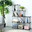 9-Cube Wire Metal Grid Kitabu cha Vitabu - 3