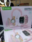 A58 Plus Women's Smartwatch with Jewellery Gift Set - 2