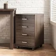 Multi-Purpose Wooden Cabinet with Lock and Wheels - 1