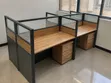 4-Way Ofisi Workstation Desk - Kompyuta Meza ya Wafanyakazi Wawili - 5