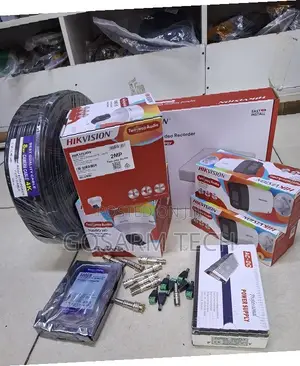 Hikvision Full Color 4-Set CCTV Camera with Two-Way Audio