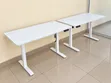 White Adjustable Electric Standing Desk - 1