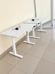 White Adjustable Electric Standing Desk - 2