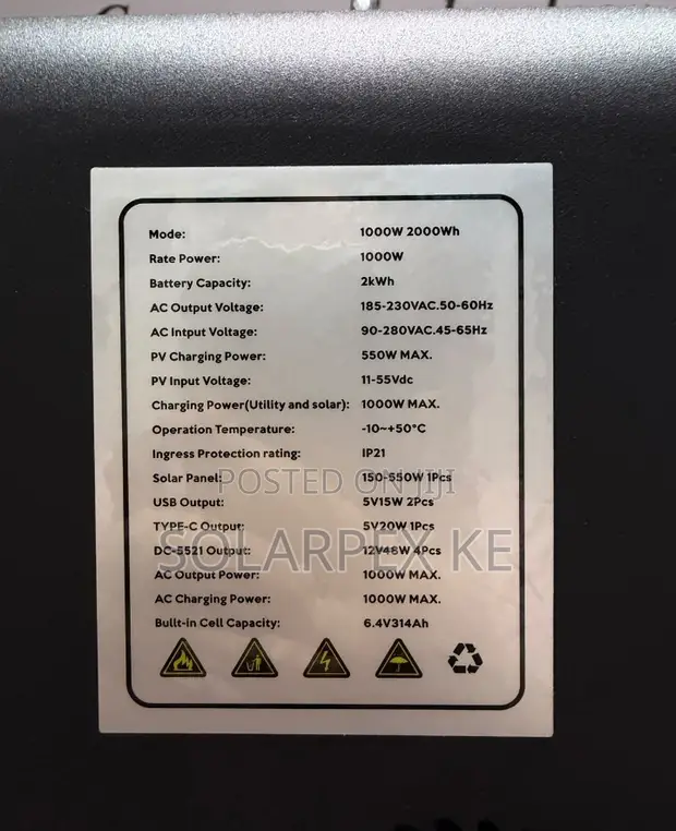 1000W Portable Power Station - 1
