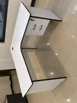 L-Shaped Office Desk - White Corner Computer Table yenye Drawers - 4