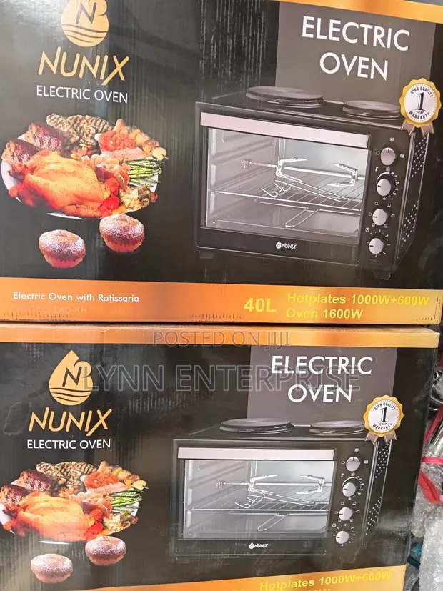 Nunix 40L Rotisserie Oven with Double Hot Plate - 1