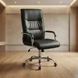 High Leather Swivel Office Chair - 3