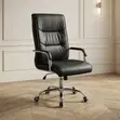 High Leather Swivel Office Chair - 4