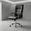 High Leather Swivel Office Chair - 5