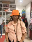 Plain Bucket Hat - Chungwa, Nyekundu, Pink, Nyeusi - 2