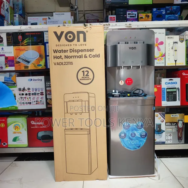 VON VADL2211S Top-Loading Water Dispenser with Cabinet - 1