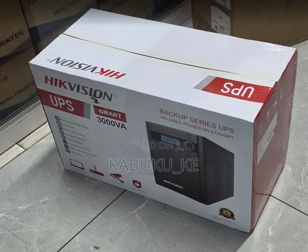 Hikvision 3KVA Smart UPS - 3000VA High-Capacity Power Backup - 1