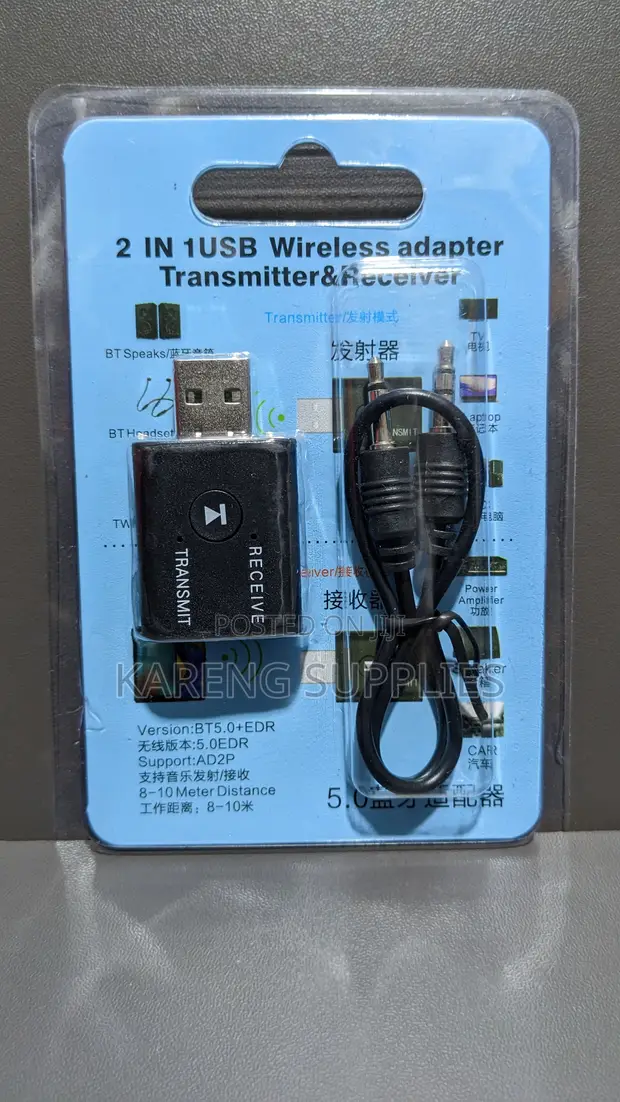 2-in-1 USB Bluetooth 5.0 Transmitter & Receiver - 1
