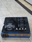 BOLESI Hob ya Gesi ya Kujengwa Ndani - 3 Gesi + 1 Hotplate ya Umeme - 1
