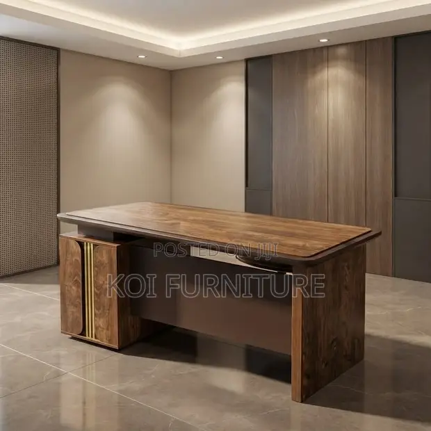 1.2m Executive Home Office Desk - Gold - 1