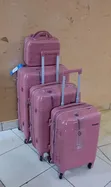 4-in-1 Luxury Unbreakable Suitcase Set - Pink - 2