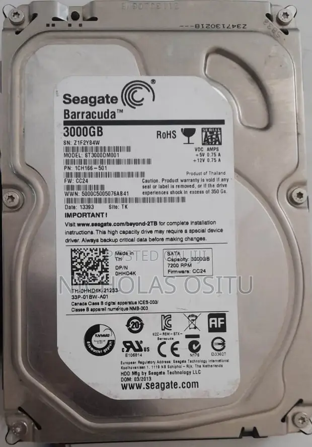 WD 3TB Surveillance Hard Drive - 1