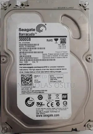 WD 3TB Surveillance Hard Drive