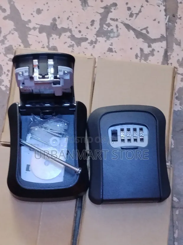 Black Wall Mounted Security Key Box - 1
