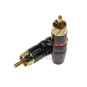 High-End Gold Plated RCA Male Plugs (Pair)