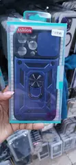 Kava ya Bluu ya Armor-Style kwa iPhone 14 Pro Max na Pete - 1