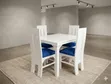 Meza ya Chakula ya 4-Seater - Bluu - 1