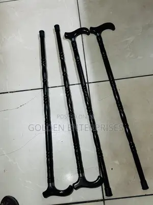 Fimbo ya Mbao Nyeusi Imara ya Kusaidia Kutembea