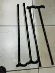 Fimbo ya Mbao Nyeusi Imara ya Kusaidia Kutembea - 2
