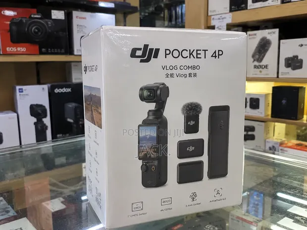 DJI Pocket 4P VLOG Combo - Portable Vlogging Camera - 1