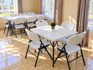 Events Plastic Folding Table with Chairs