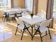 Events Plastic Folding Table with Chairs - 1