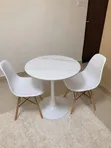 Meza ya Kisasa ya Dining ya Mzunguko ya 2-Seater - 1