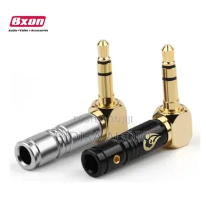 Adapta ya 3.5mm ya Dhahabu ya 90 Degree