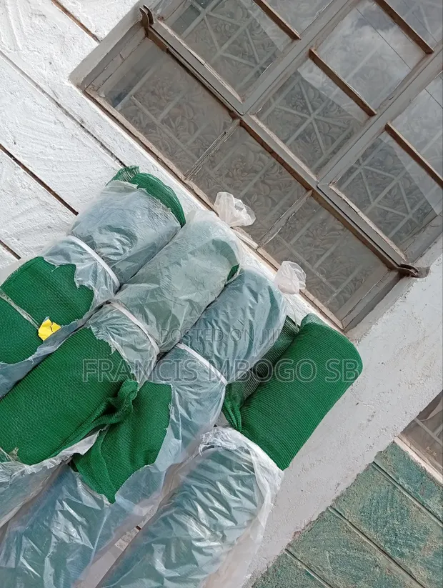 Dark Green Construction Privacy Nets - 1
