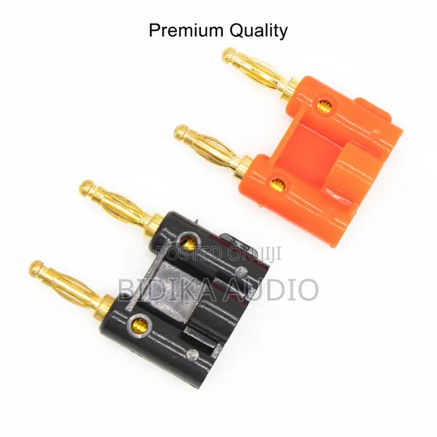 Premium 4mm Dual Banana Plug Speaker Connector - 1