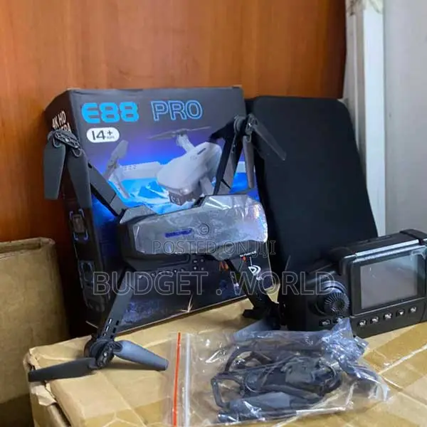 E88 Pro Drone 4K Camera, 3-Speed Modes, 360° Flip - 1