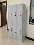 6 Door Metallic Locker Cabinet - Steel Storage Lockers - 4