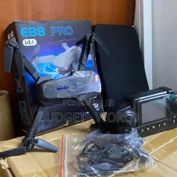 E88 Pro Drone 4K Camera, Foldable, Dual Battery - 1