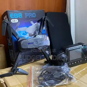 E88 Pro Drone Kamera ya 4K, Inakunjwa, Betri Mbili