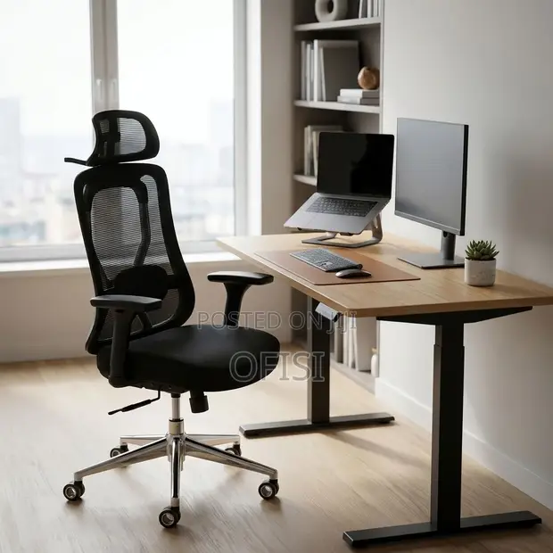 Executive Orthopedic Office Chair - Black - 1