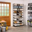 10 Tier Shoe Rack Organizer - Nyeusi - 3