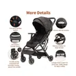 Stroller ya Kusafiri Nyeusi - Nyepesi - 3